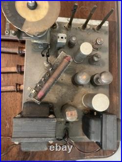Vtg Guild Grafonola AM/FM Vacuum Tube Amplifier Inputs Work, Radio Not Working