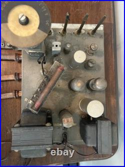 Vtg Guild Grafonola AM/FM Vacuum Tube Amplifier Inputs Work, Radio Not Working