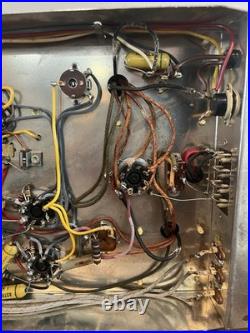Vtg Guild Grafonola AM/FM Vacuum Tube Amplifier Inputs Work, Radio Not Working