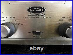 Vtg HH Scott Stereomaster Stereo 330-d AM FM Tuner Tube Radio Parts