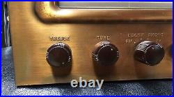 Vtg Magnavox Tube Amp Pull From Console 6l6 Tubes Copper Faceplate