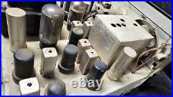 Vtg Magnavox Tube Amp Pull From Console 6l6 Tubes Copper Faceplate