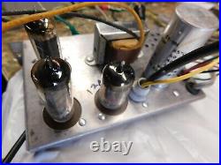 Vtg Zenith Record Player W 45 Adapter Stroboscope Variable Spd Tube Amp Restored