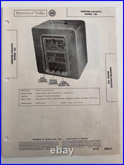 WEBSTER-CHICAGO Model 166 Harp/Guitar Amp 1952 Vintage (Project) Working tubes