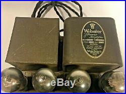 Webster Electric A-271 Power Amp With Tubes RARE Classic Vintage UNOBTAINIUM