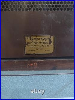 Western Electric 100F Amplified Tube AMP Vintage Jensen P5V Loud Alnico Speaker
