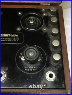 Westinghouse Aeriola Sr. Amplifier Type AC 1920s Antique Radio Audio Amp withTubes Westinghouse Aeriola Sr. Amplifier Type AC 1920s Antique Radio Audio Amp withTubes