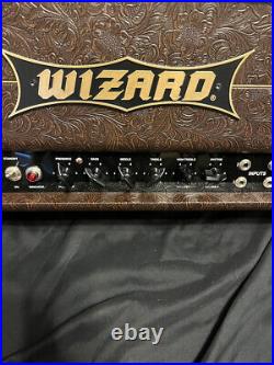Wizard Vintage Classic 50W Custom Tube Guitar Amp-Brown Paisley Tooled Leather