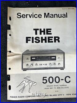 Working 1960's Vintage FISHER AMP 500-C with Original Tags & Manuals